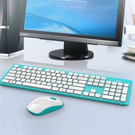 Forter Full Size 24ghz Wireless Keyboard Mouse Combo Ultra Slim