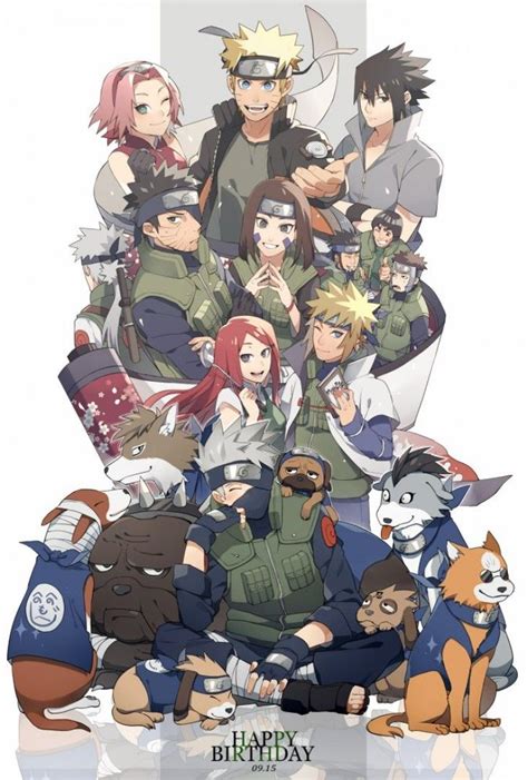 Naruto : Dessins anniversaire de Kakashi