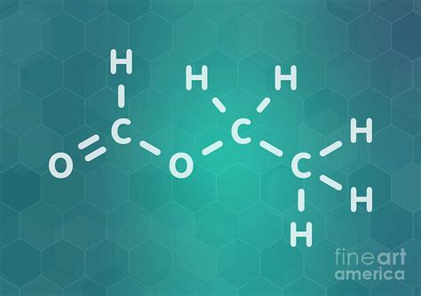 Ethyl Formate Molecule 5 Photograph By Molekuulscience Photo Library