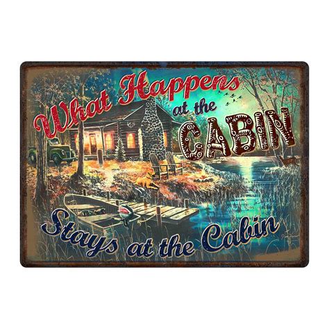 Metal Tin Signs Funny Vintage Personalized 12 Inch X 17 Inch What Rivers Edge Products