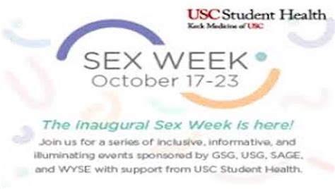 Usc Debuts Inaugural Sex Week Opinion Conservative Before Its News