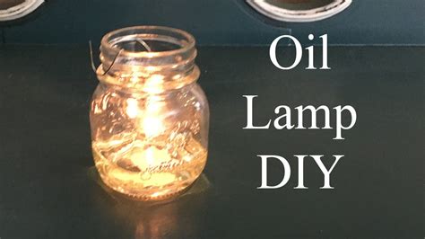 How To Make An Oil Lamp Youtube