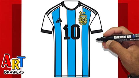 How To Draw Messi 10 World Cup Argentina Fifa Messi10 Youtube