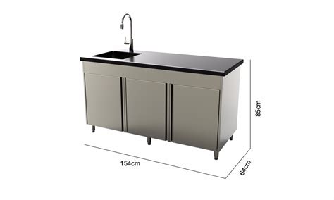 You can use it with nearly any size sink if you have the proper drains. New Module Stainless Steel Outdoor Kitchen Sink Cabinet ...