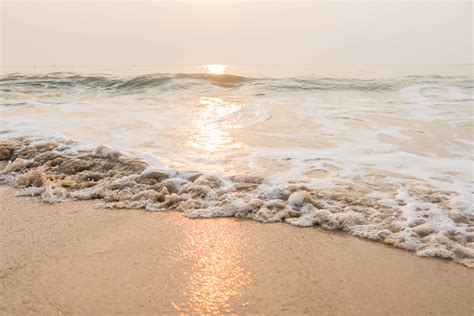Free Images Sea Morning Soft Wave Shore Beach Natural Environment Coast Sand Wind Wave