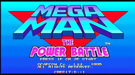 Mega Man The Power Battle 1995 Full Game Arcade Mame Longplay