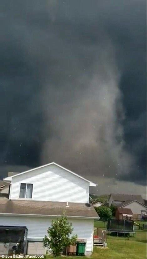 Dramatic Video Shows Powerful Tornadoes Destroying Rooftops Of Homes As