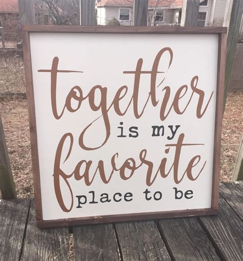 Together Is My Favorite Place To Be Framed Sign Large Etsy