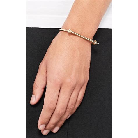 Miansai Thin Screw Cuff Bracelet In Gold Metallic For Men Lyst