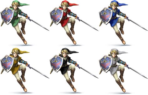 Link Ssb4 Recolors By Shadowgarion On Deviantart