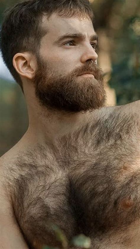 Pin Em Shirtless Beard Bear