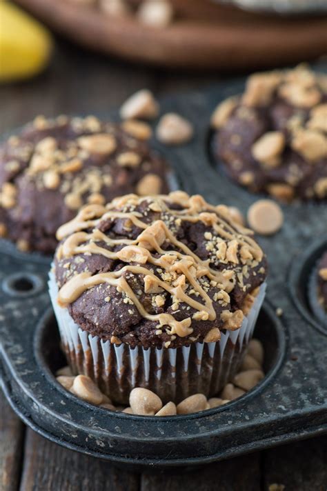 The mixing method used to make these chocolate muffins is called the muffin mixing. Healthy Chocolate Peanut Butter Chip Muffins made with ...