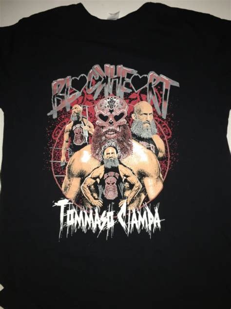 Tommaso Ciampa Pro Wrestling Crate Black Heart T Shirt Medium Wwe Nxt