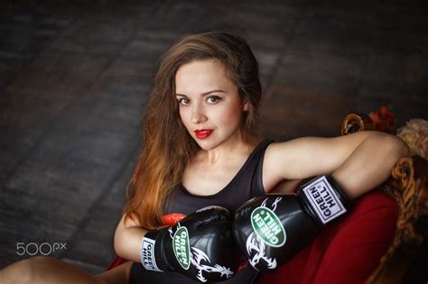 Copy Null Beauties In Boxing Gloves Women Boxing Boxing Girl