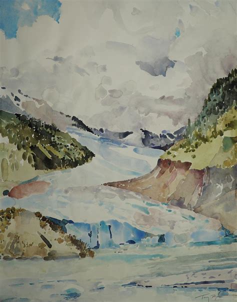 Mendenhall Glacier Painting By Terry Plympton Fine Art America