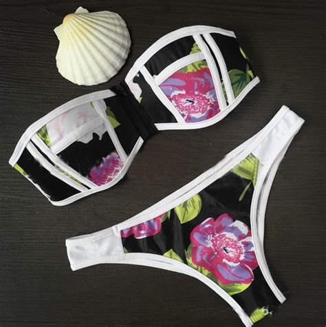 Sexy Printing Bikini Swimsuit Wensoal