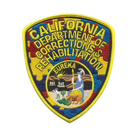 Cdcr Shield Autism Awareness Ribbon Arm Patch Custom Pins And Buckles