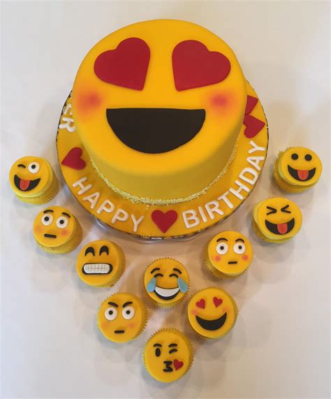 Emoji Cake And Cupcakes Rcakes