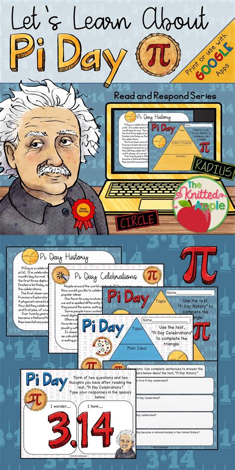 Pi Day Read And Respond Digital Or Print Pi Activities Happy Pi Day Fun Math