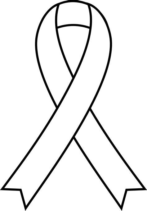 Autism Awareness Ribbon Clip Art Black And White Clipart Best
