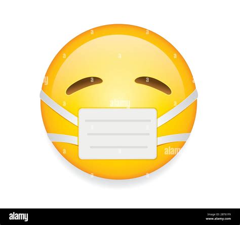 High Quality Emoticon On White Background Emoji With Closed Eyes And