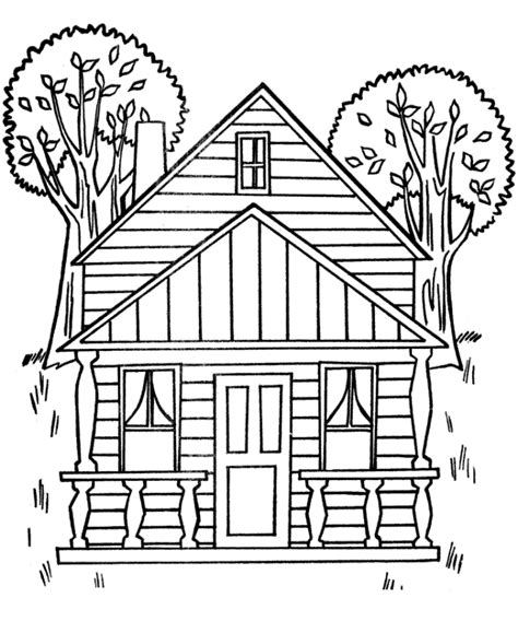 With our coloring pages of houses, kids are able to decide whether they'd like to color the outside or inside rooms of a house. Monster House Coloring Pages - Coloring Home