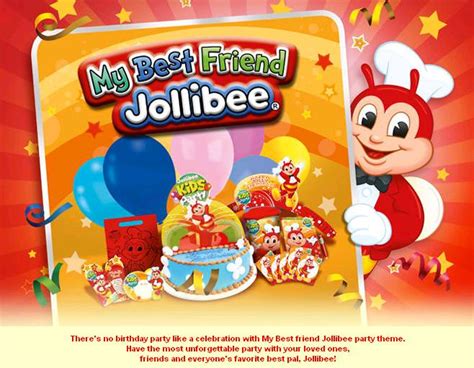 Jollibee Birthday Invitation Card Template