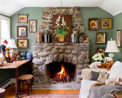 Cottage Fireplace Home Design Ideas Pictures Remodel And Decor