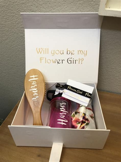 Flower Girl Proposal Box Flower Girl T Flower Girl T Etsy