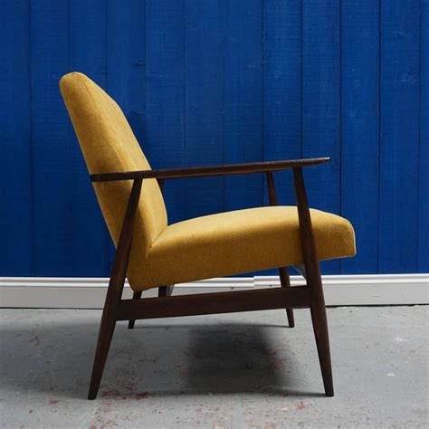 Yellow Mustard Mid Century Modern Armchair By H Lis 1970s 111214
