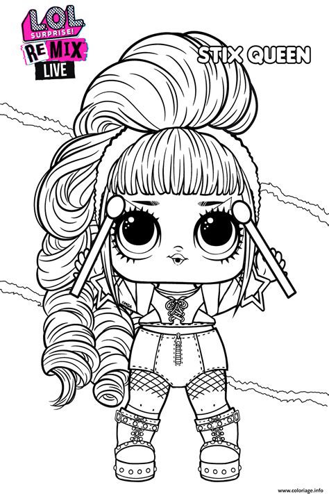 Coloriage LOL Surprise Remix  JeColorie.com
