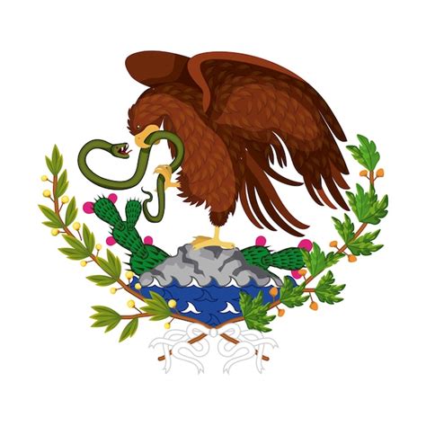 Premium Vector Mexican Flag Emblem