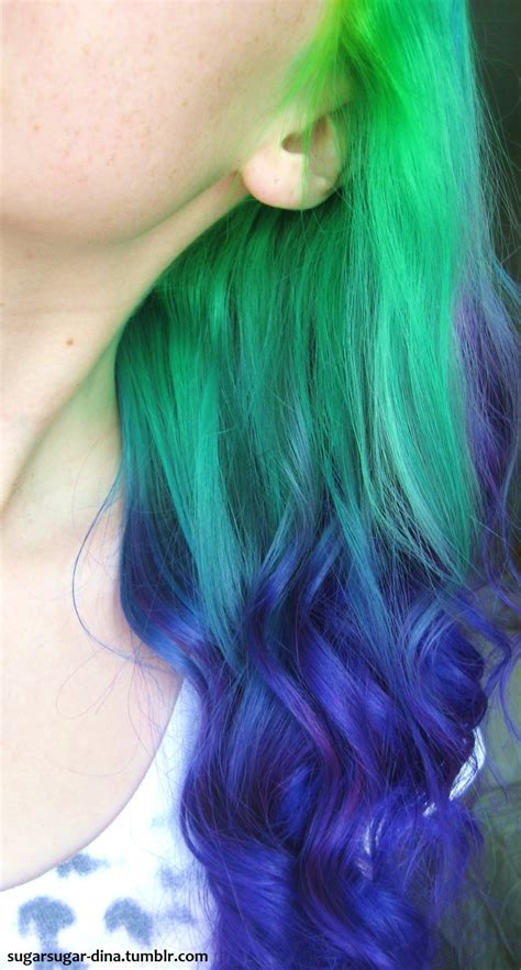 Hair Rainbow Curls Purple Hair Long Hair Bright Curly Hair