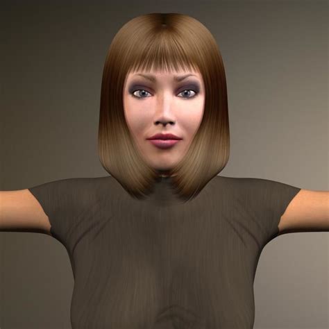 Low Poly Rigged Young Girl 3d Model Cgtrader