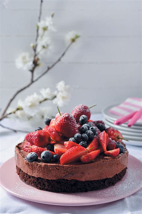 This recipe was created and written by the accredited contestant of the great south african bake off. Chocolate mousse cake with summer berries | Food & Home ...