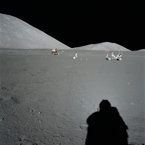 Apollo 17 Picture Taken On The Moon Surface By Nasa Astronaut Higher
