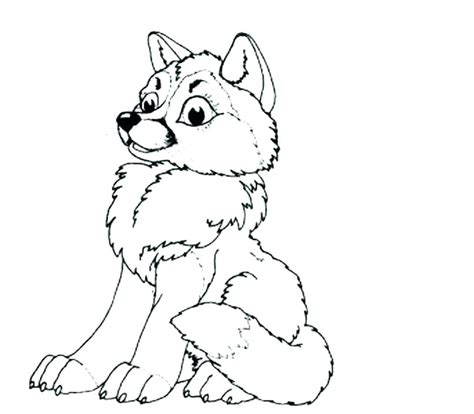 Wolf Pup Coloring Pages At Free Printable Colorings