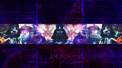 Anubisfx Darth Vadar Youtube Banners Darth Glitch Art