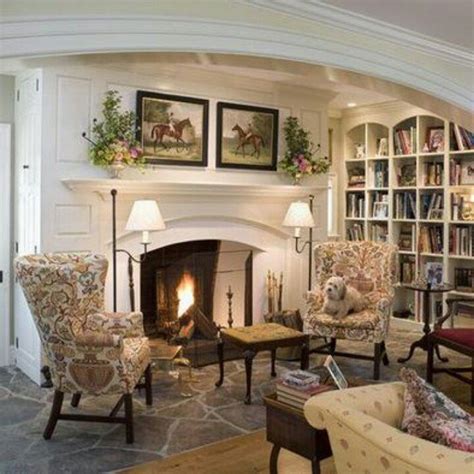 Equestrian French Country Living Room Cottage Interiors Home