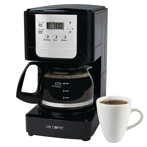 Mr Coffee Advanced 5 Cup Programmable Coffee Maker Black
