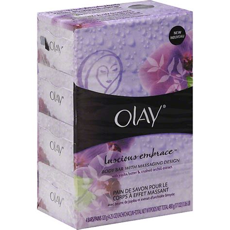 Olay Luscious Embrace Body Bar Soap With Massaging Design 4 425 Oz