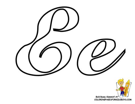 Classic Coloring Pages Alphabet Cursive Letters Free Numbers