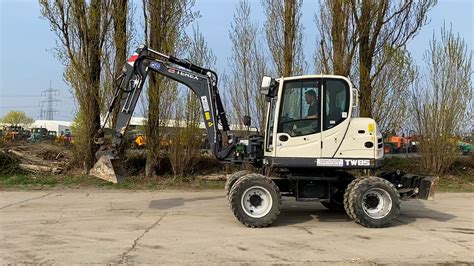 Terex Tw85 Wheeled Excavator On Vimeo