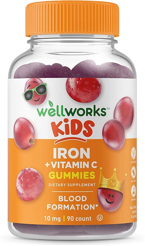 Lifeable Iron With Vitamin C For Kids 10 Mg 90 Gummies