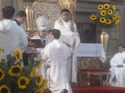Ordenación Diaconal De Fray Pedro Barrera Silva Y Ordenación