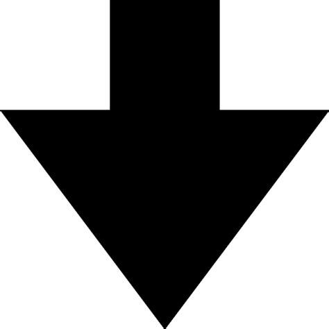 Arrow Small Down Icon Vector
