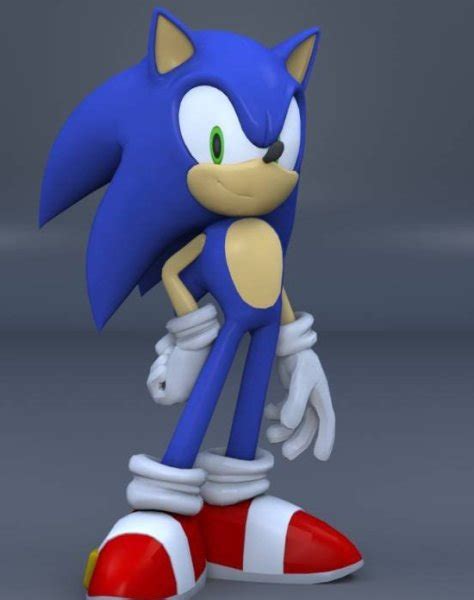 Sonic Character Free 3d Model Id9632 Free Download Obj Open3dmodel