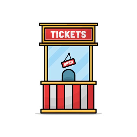 Ticket Booth Royalty Free Stock SVG Vector And Clip Art