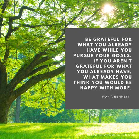 Be Grateful For What You Already Have While You Pursue Your Goals If