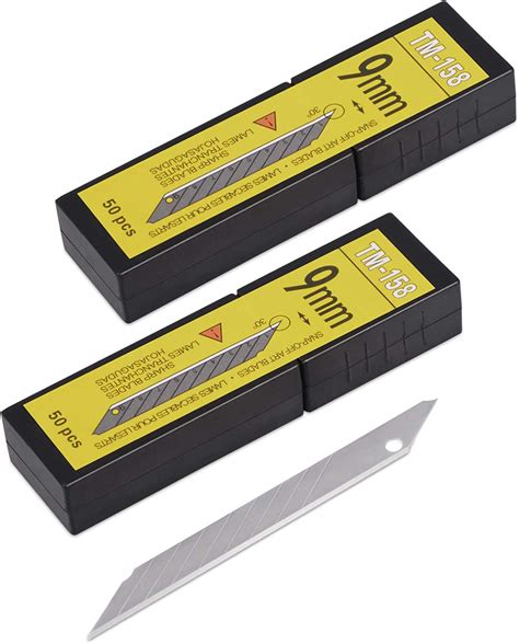 9mm Utility Knife Replacement Blades 30 Degree Snap Off Carbon Steel